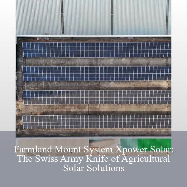 Farmland Mount System Xpower Solar: The Swiss Army Knife of Agricultural Solar Solutions